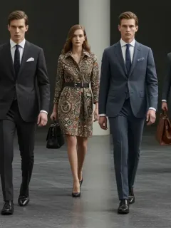 Hombres y mujeres con estilo combinando zapatos y ropa en 2025