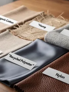 Muestra de Los 7 materiales de ropa más duraderos para 2026 en diferentes texturas y colores, simbolizando resistencia y calidad.