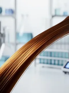 Cabello fuerte y brillante, simbolizando los resultados de tratamientos capilares de vanguardia.
