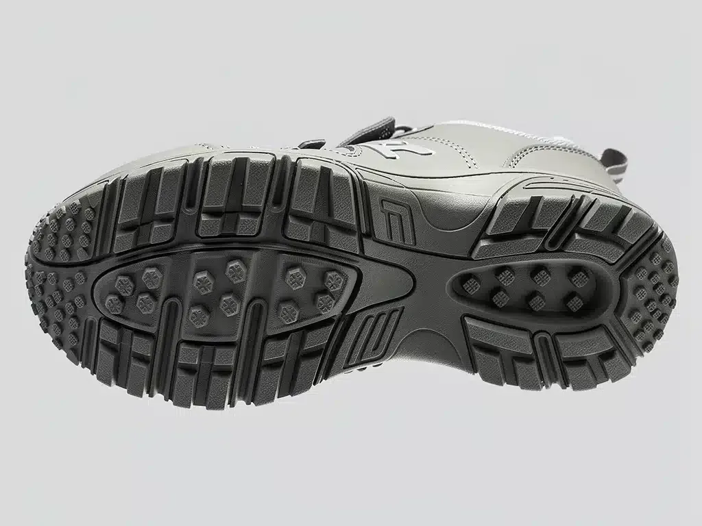Suela de zapato infantil con diseño innovador para mayor resistencia al desgaste.
