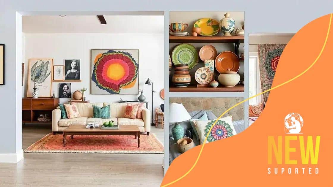 Incorporating handmade art in different rooms
