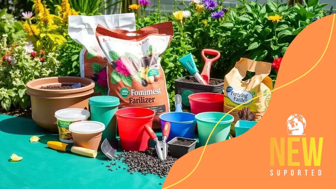 Essential gardening supplies for a successful start
