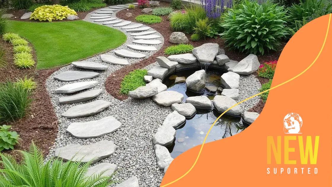 Incorporating features like paths and water elements