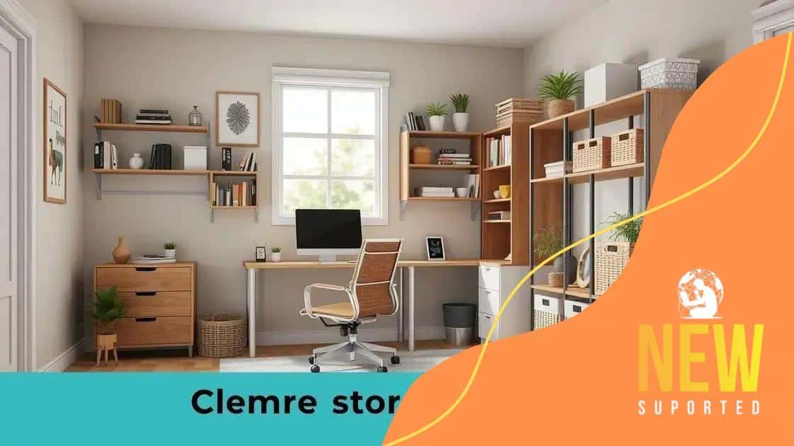 Maximizing storage solutions for small spaces