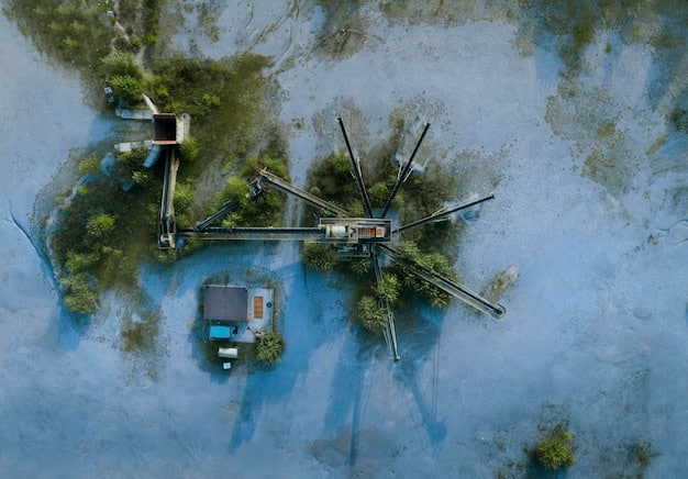 A drone equipped with a camera surveying a flooded area in Louisiana, providing aerial imagery to assess the extent of the damage.