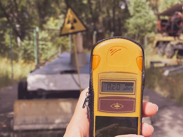 A close-up of a hand-crank radio and a solar-powered charger, with a map and compass in the background, symbolizing the importance of communication and navigation in a disaster.