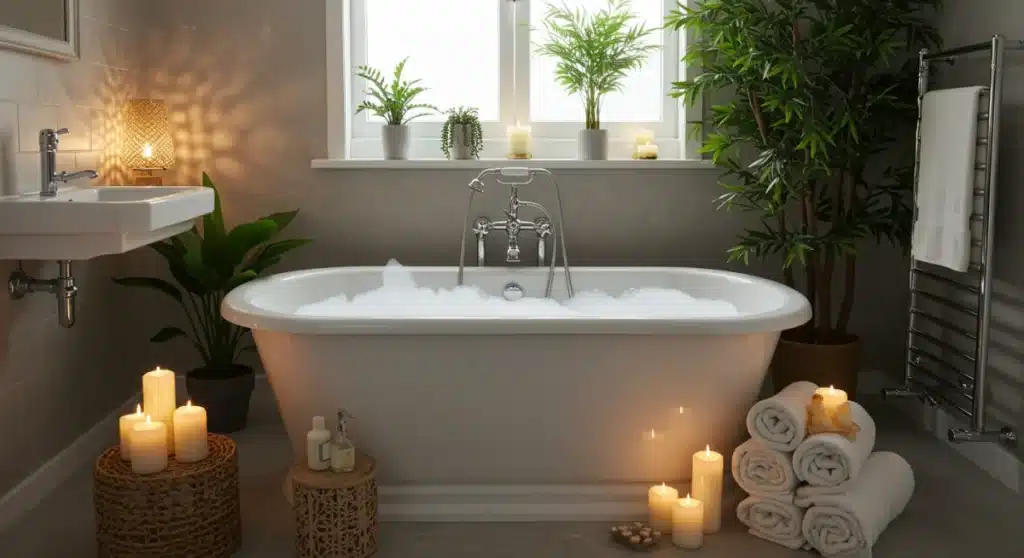 Transforma tu baño en un spa en casa: 7 consejos para 2025 en EE. UU.