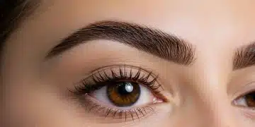 Cejas Perfectas 2025: Guía Profesional y Productos Top Mujer con cejas perfectamente maquilladas y definidas, resaltando una mirada impactante.