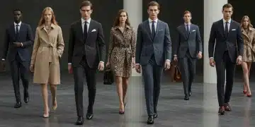 Hombres y mujeres con estilo combinando zapatos y ropa en 2025