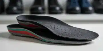 Plantillas para zapatos 2025: Adiós al dolor de pies Plantillas ergonómicas de alta tecnología para zapatos, mostrando capas de amortiguación y soporte de arco.