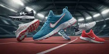 Variedad de zapatillas deportivas de alta tecnología para 2025, destacando innovación y diseño futurista.