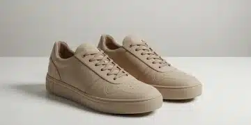 Calzado Vegano 2025: ¿Inversión Rentable? Durabilidad y Precio Zapatillas veganas de diseño moderno sobre una superficie clara, destacando su calidad y estética sostenible.