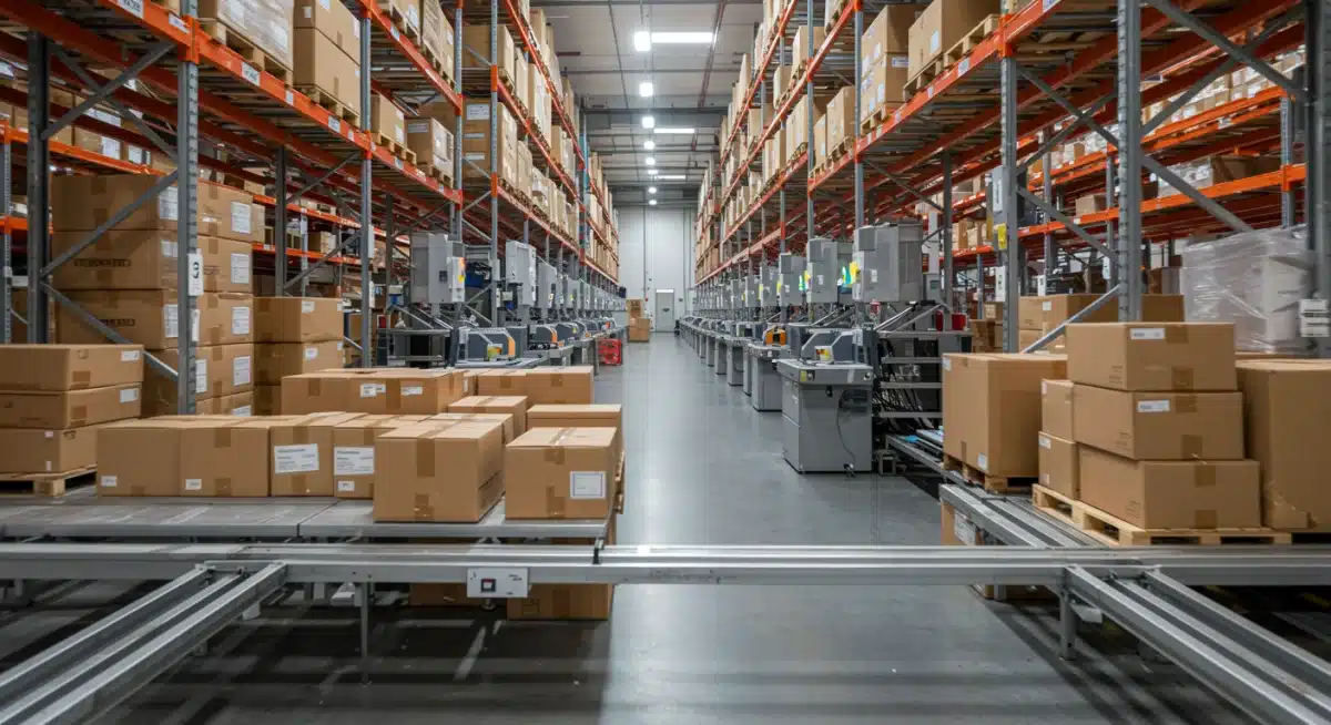 Centro de distribución automatizado para e-commerce de moda.