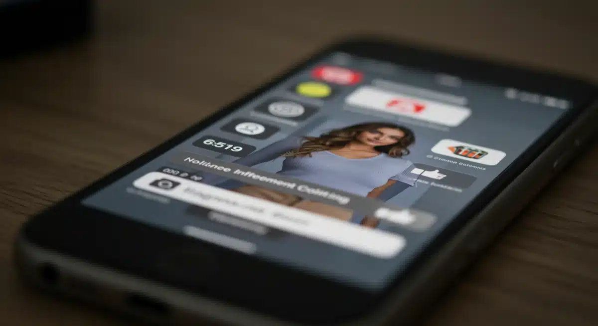 Influencer de moda mostrando ropa en red social, con comentarios y likes, destacando la interacción y recomendación directa.